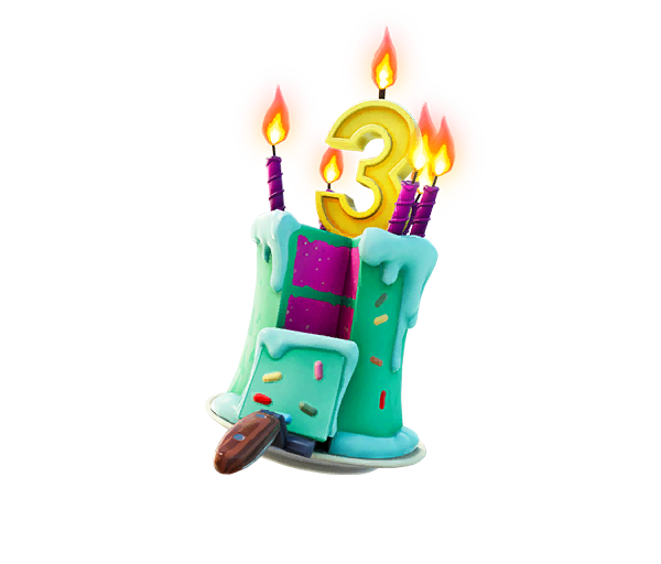 كعك عيد ميلاد فورت نايت