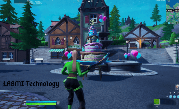 شكل كعكة عيد ميلاد فورت نايت fortnite.