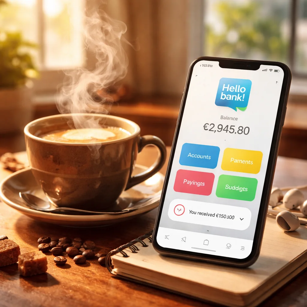 تطبيق Hello bank! - مصرفية رقمية 100% مع ميزات مبتكرة وآمنة.