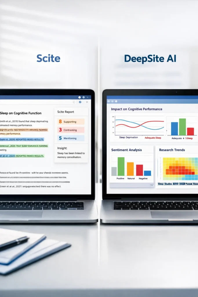 استخدام مواقع الذكاء الصناعي لتحسين البحث والتصميم والتوظيف.
