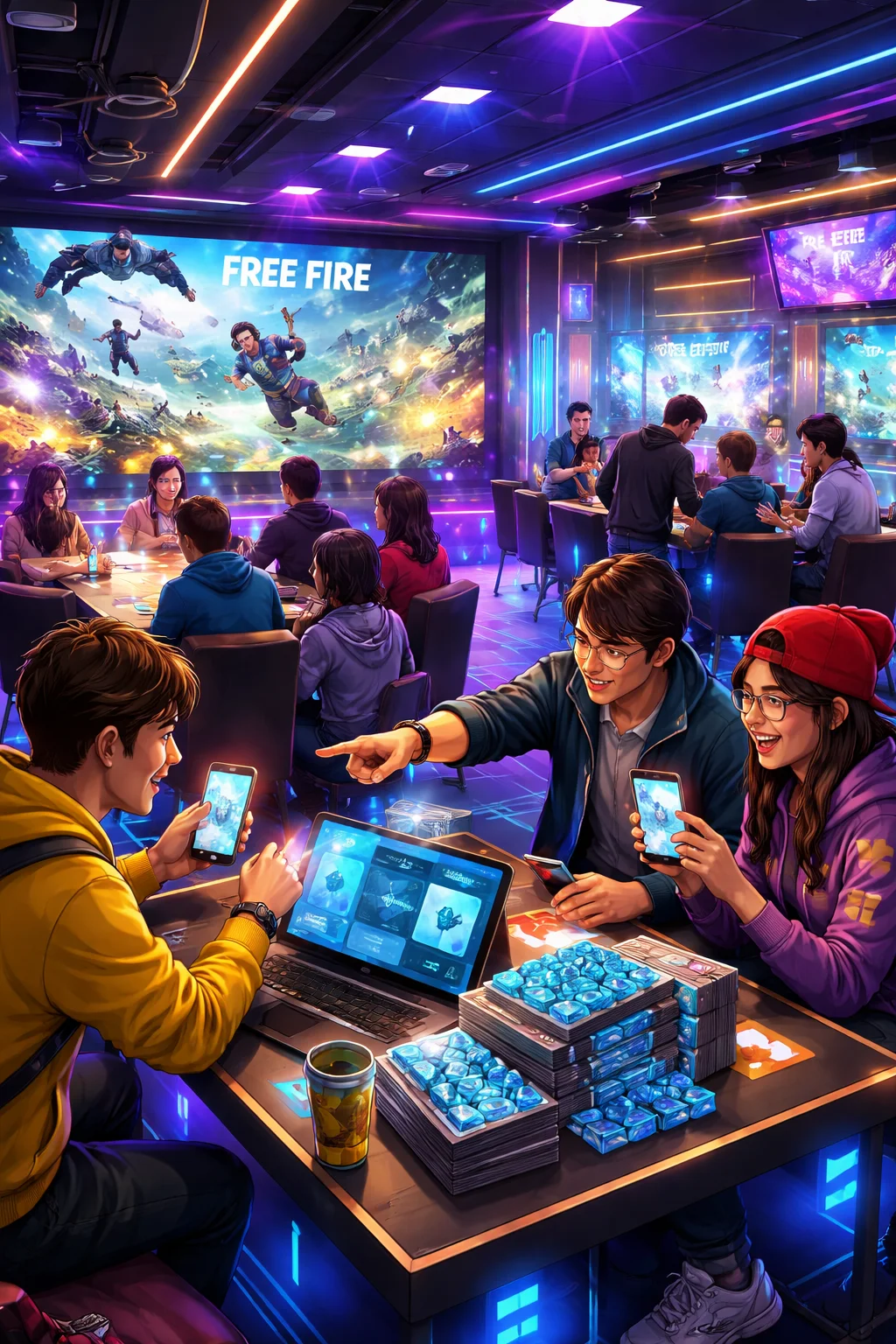 مركز غارينا للشحن free fire - أسرع طريقة لشحن جواهر اللعبة