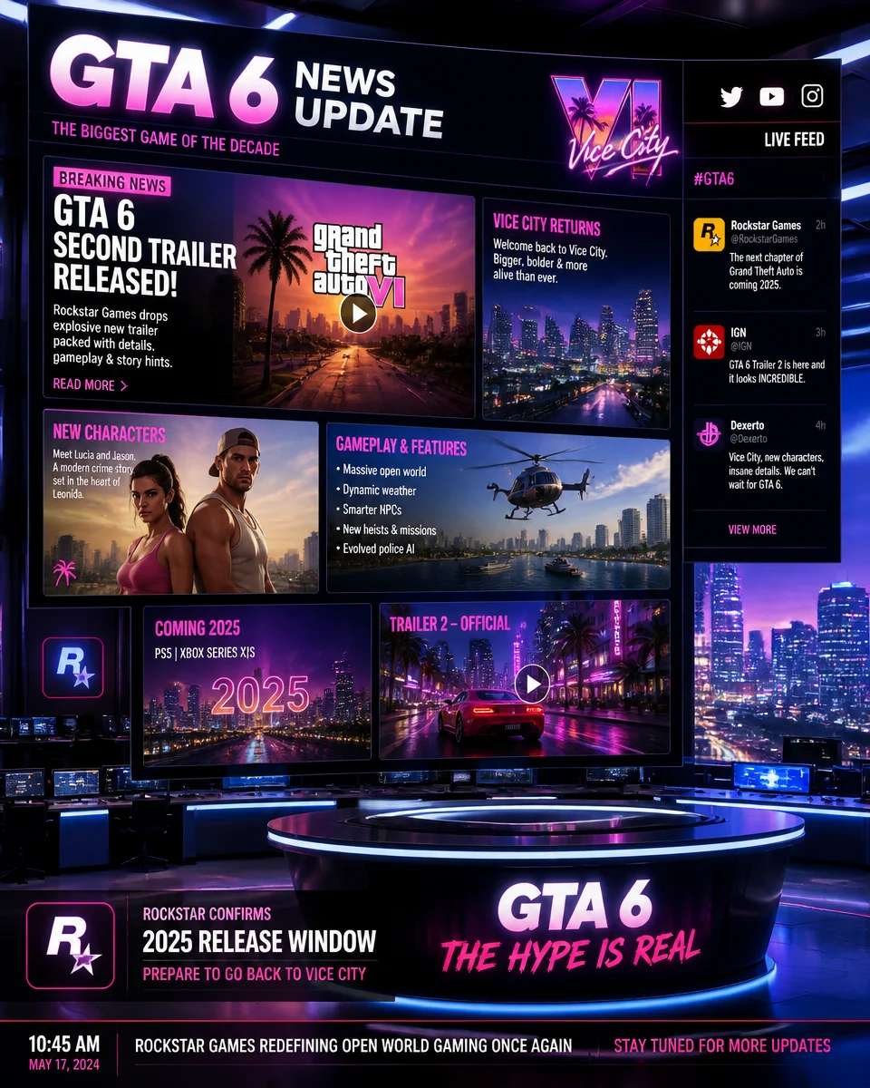 GTA 6: لماذا لن نحصل على نسخة للحاسوب الشخصي هذا العام؟